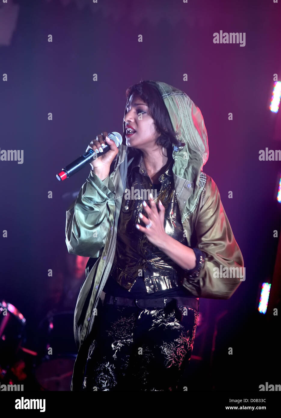 M.I.A. performs live at Paradiso Amsterdam, The Netherlands - 25.11.10 Stock Photo