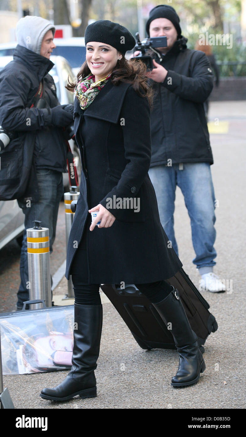 Grainne Seoige leaving the ITV studios London, England - 26.11.10 Stock Photo