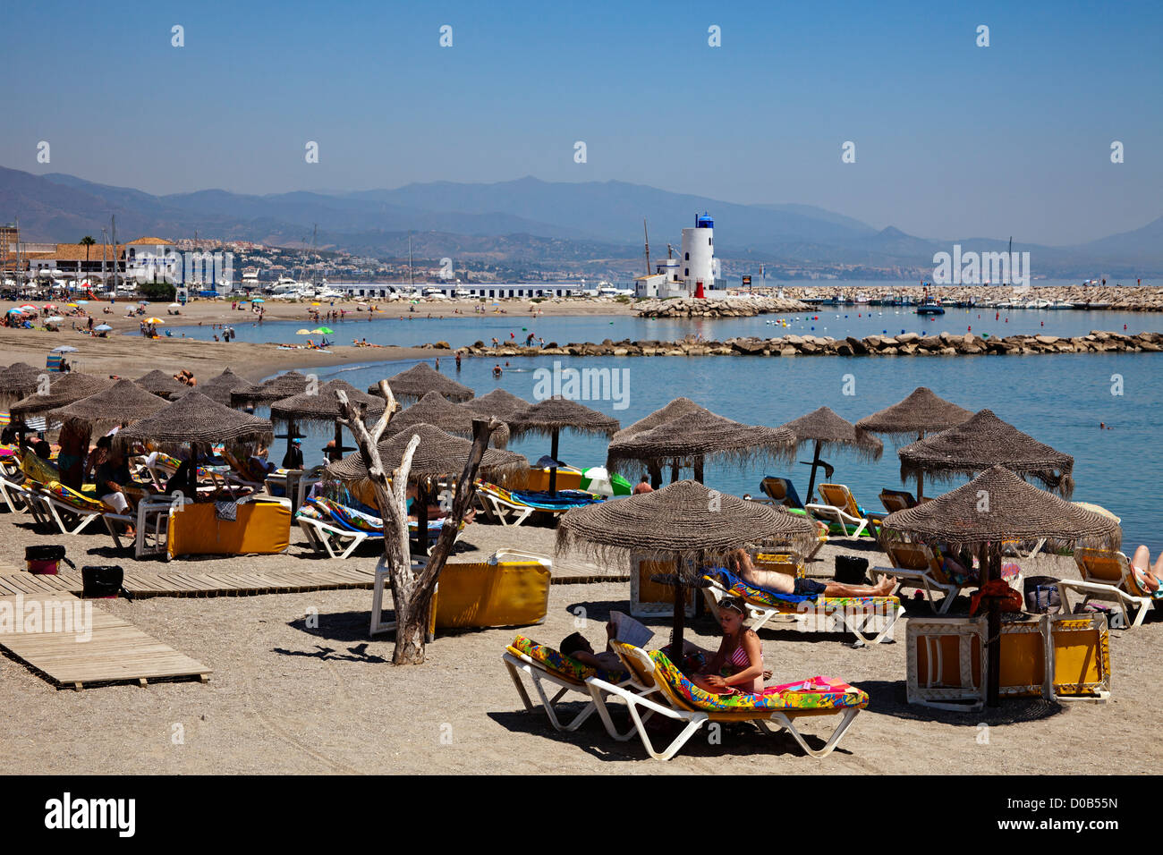 La Duquesa beach Manilva Malaga Andalusia Spain Stock Photo Alamy