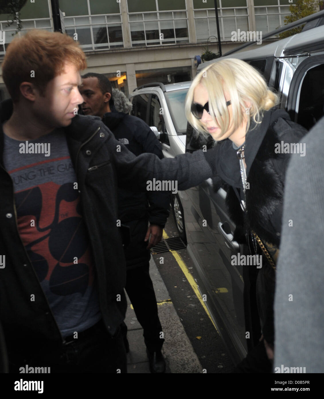 Taylor Momsen arriving at the BBC Radio One studios London, England - 11.12.10 Stock Photo