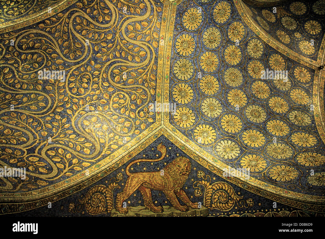 Interior of cathedral, Aachen, Germany, Europe Stock Photo