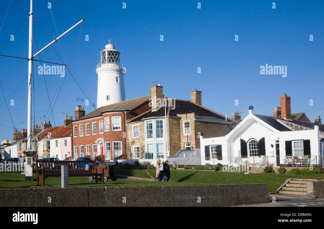 Lighthouse houses Southwold Suffolk England Stock Photo Alamy