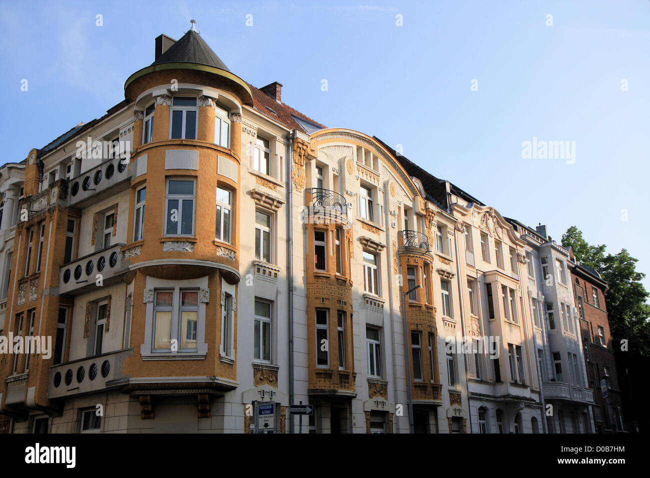 Typical facade, Aachen, Germany, Europe Stock Photo