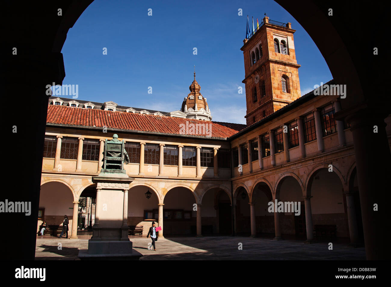Historical university building Oviedo Asturias Spain Stock Photo