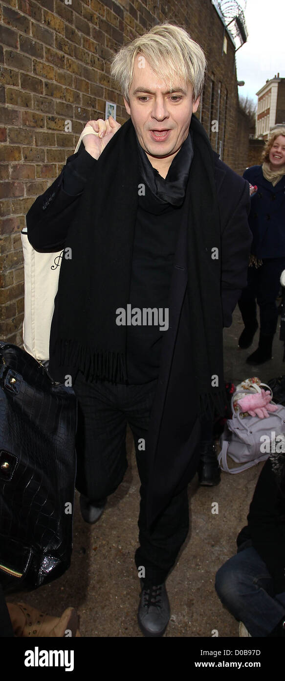 Nick Rhodes arrives at a West London studio London, England - 29.11.10 ...