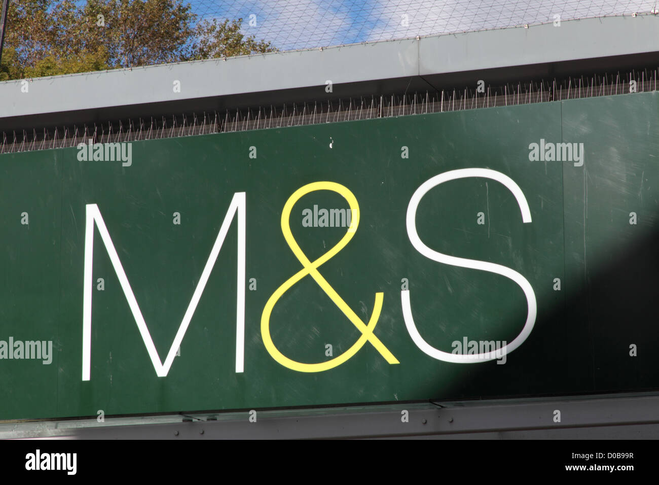 M&S signage Stock Photo