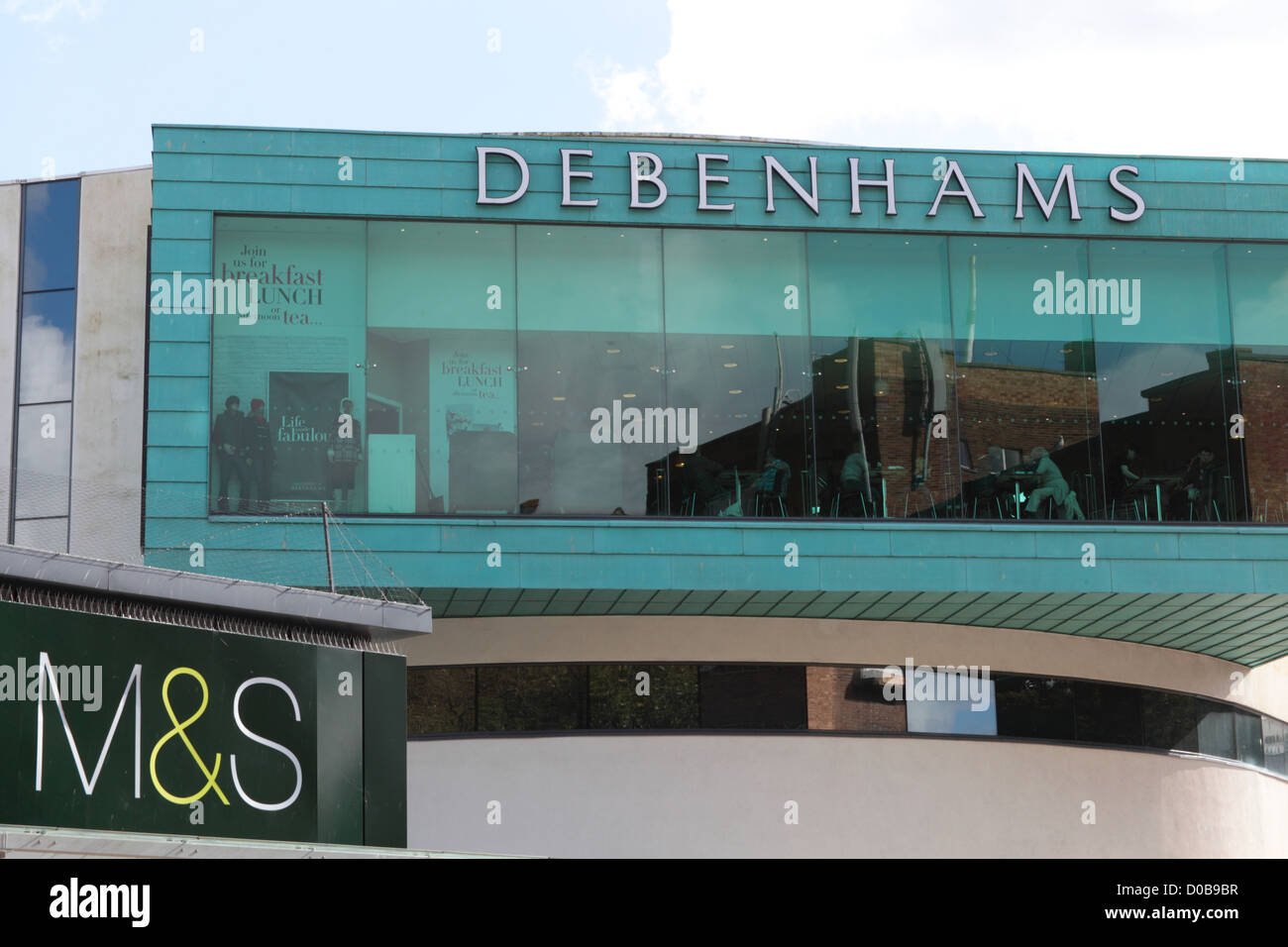 M&S and Debenhams, Bangor. Stock Photo
