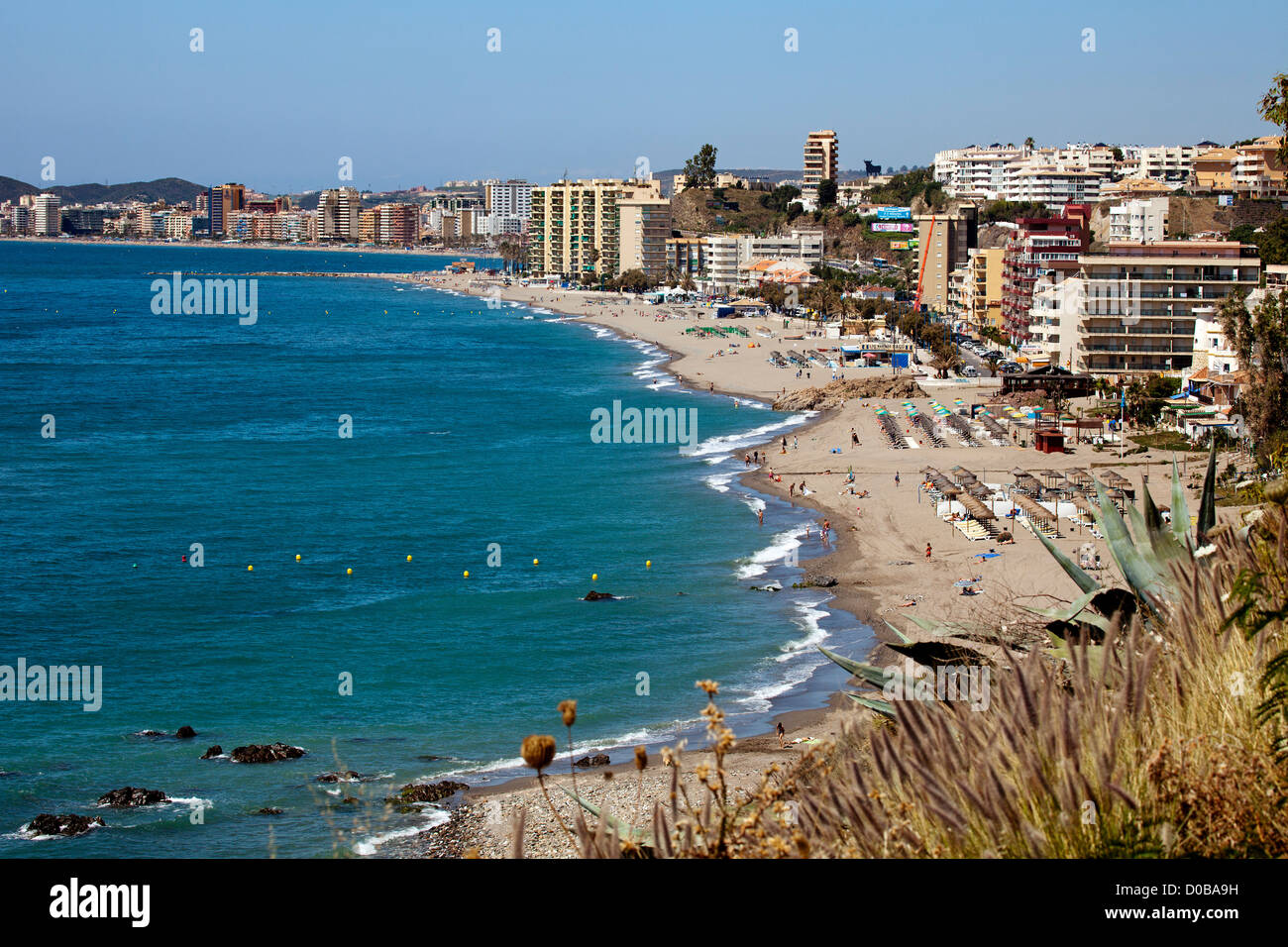 Torreblanca beach Fuengirola Malaga Costa del Sol Andalusia Spain Stock Photo