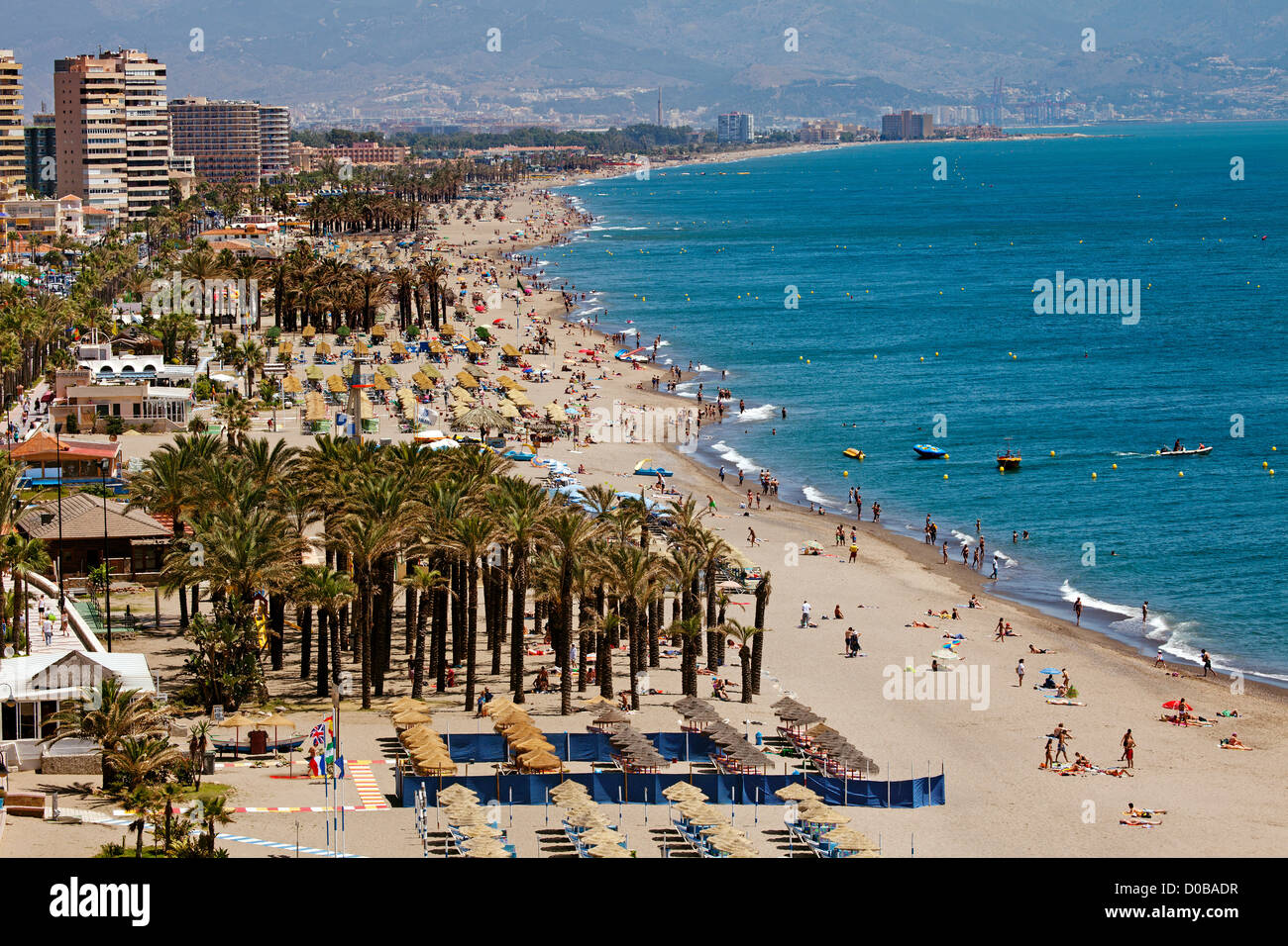 Bajondillo beach Torremolinos Malaga Costa del Sol Andalusia Spain