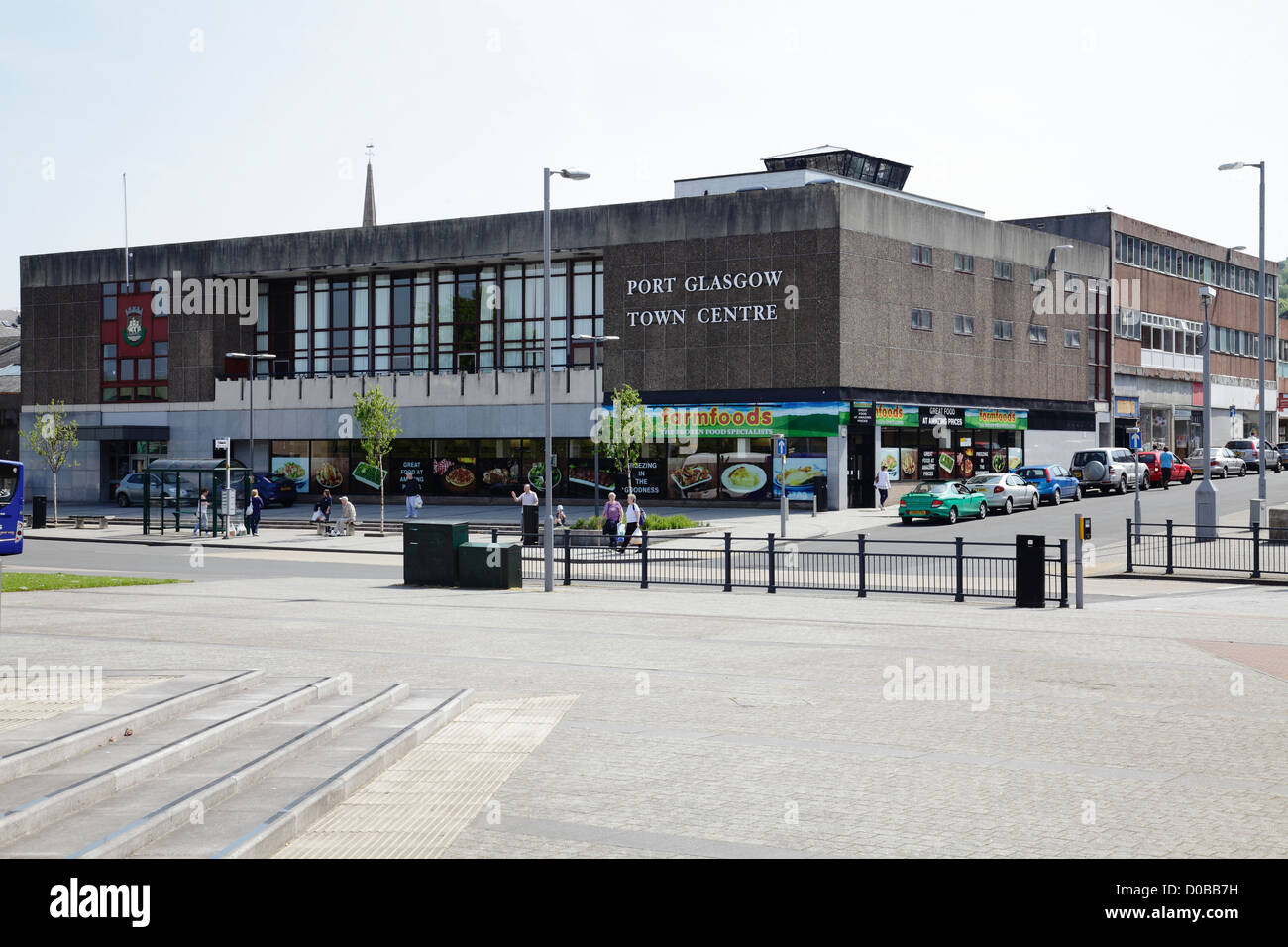 Port Glasgow Town Centre at the junction of Shore Street and Princes