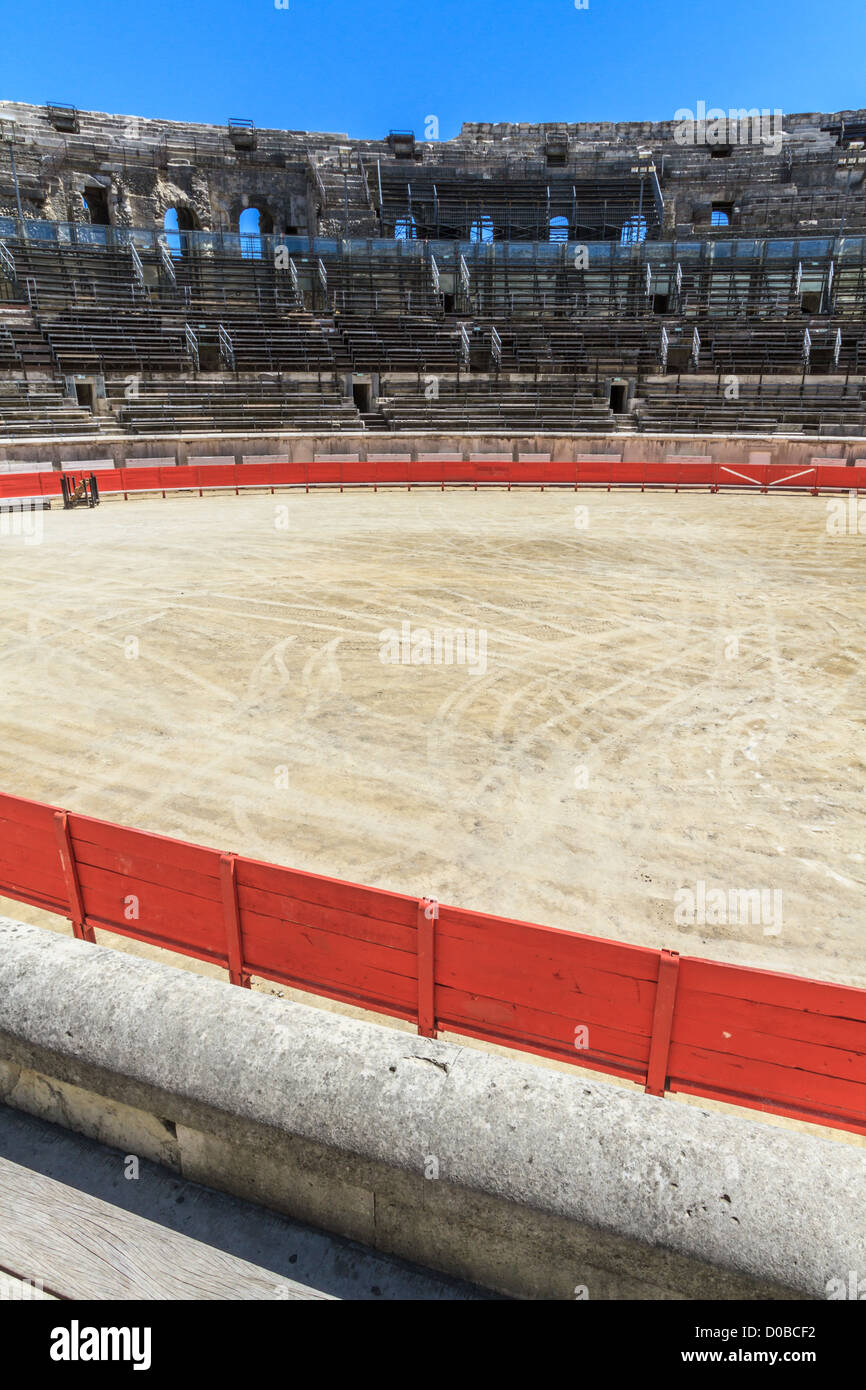 Bull Fighting Arena Nimes (Roman Amphitheater), France Stock Photo