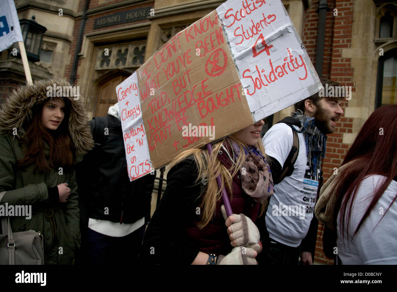 21st November 2012. London UK. A Student Demonstration Rally Organized ...