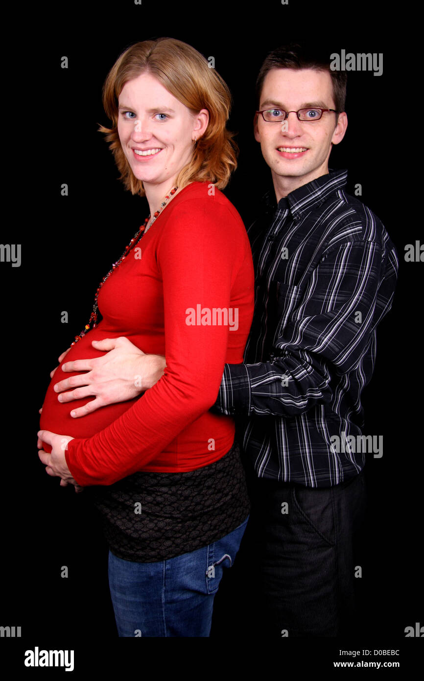 White woman pregnant black man hi-res stock photography and images - Alamy