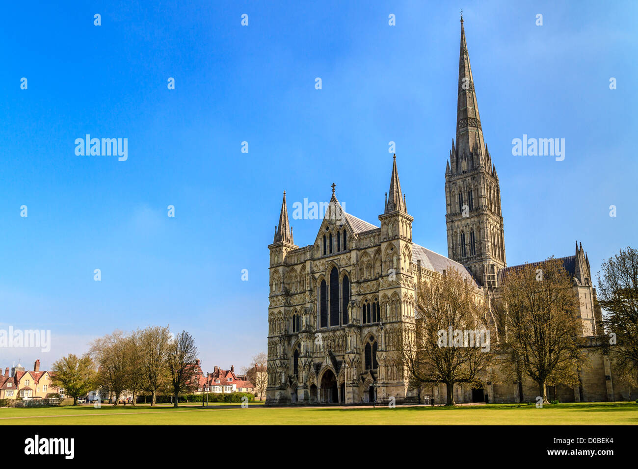 Salisbury Cathedral, South England Stock Photo