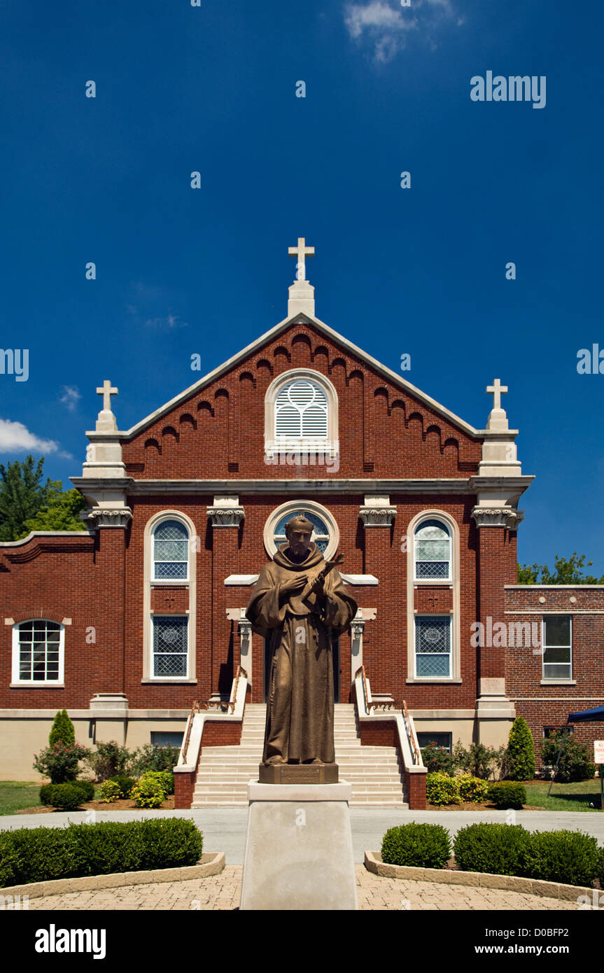 Statue of Saint Francis at Mount Saint Francis in Floyd County, Indiana