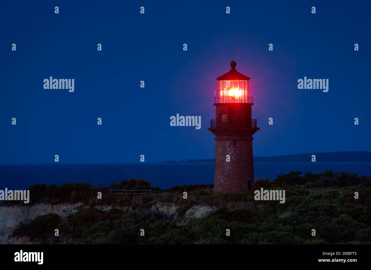 Gay Head Lighthouse, Aquinnah, Martha's Vineyard, Massachusetts, USA