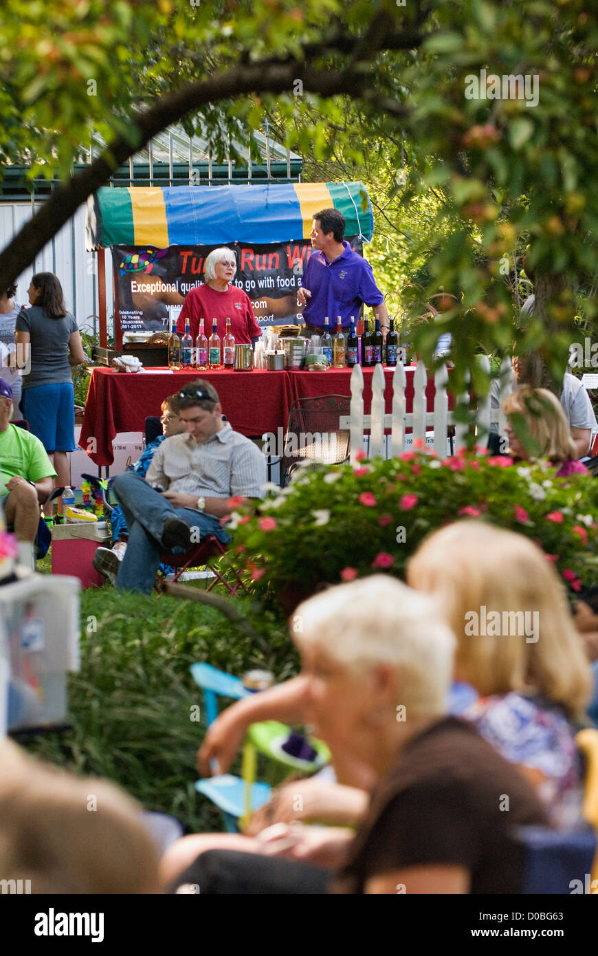 Turtle Run Winery Selling Wine at Bluegrass Festival at Hidden Hill in