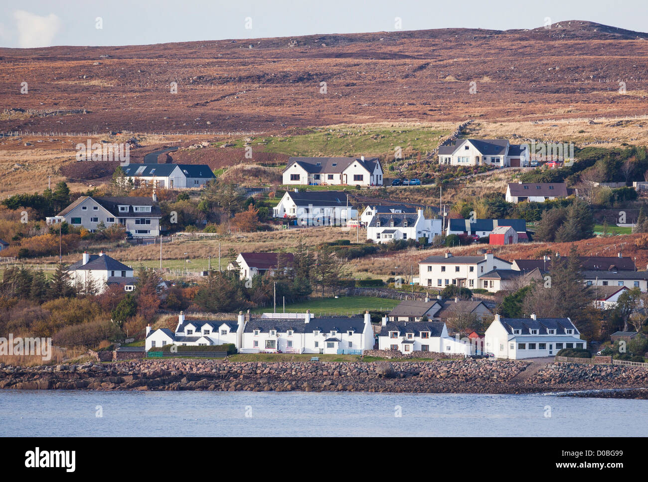 Smithstown at Gairloch in the Scottish Highlands. Stock Photo