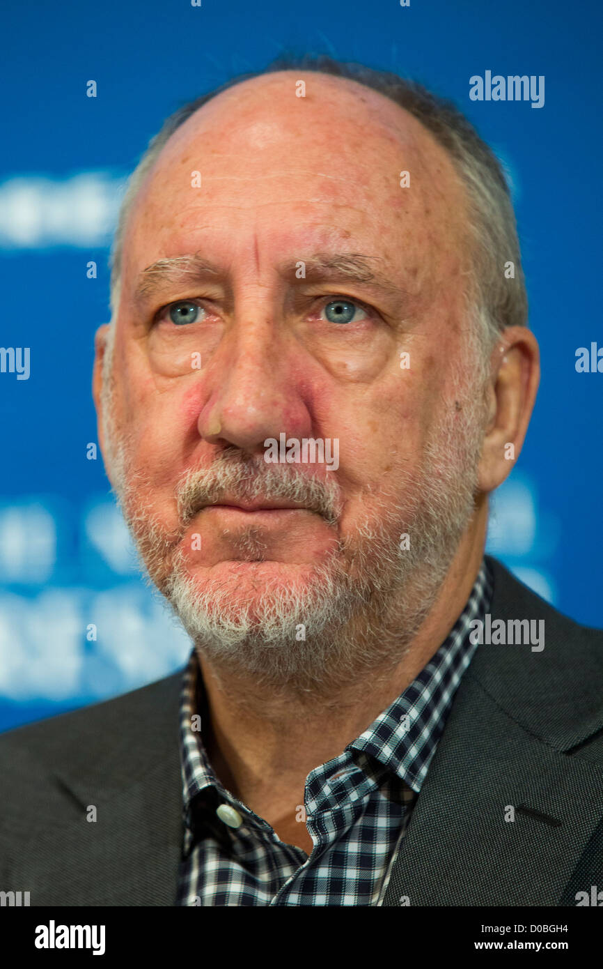 Pete Townshend, guitarist for The Who.  Stock Photo