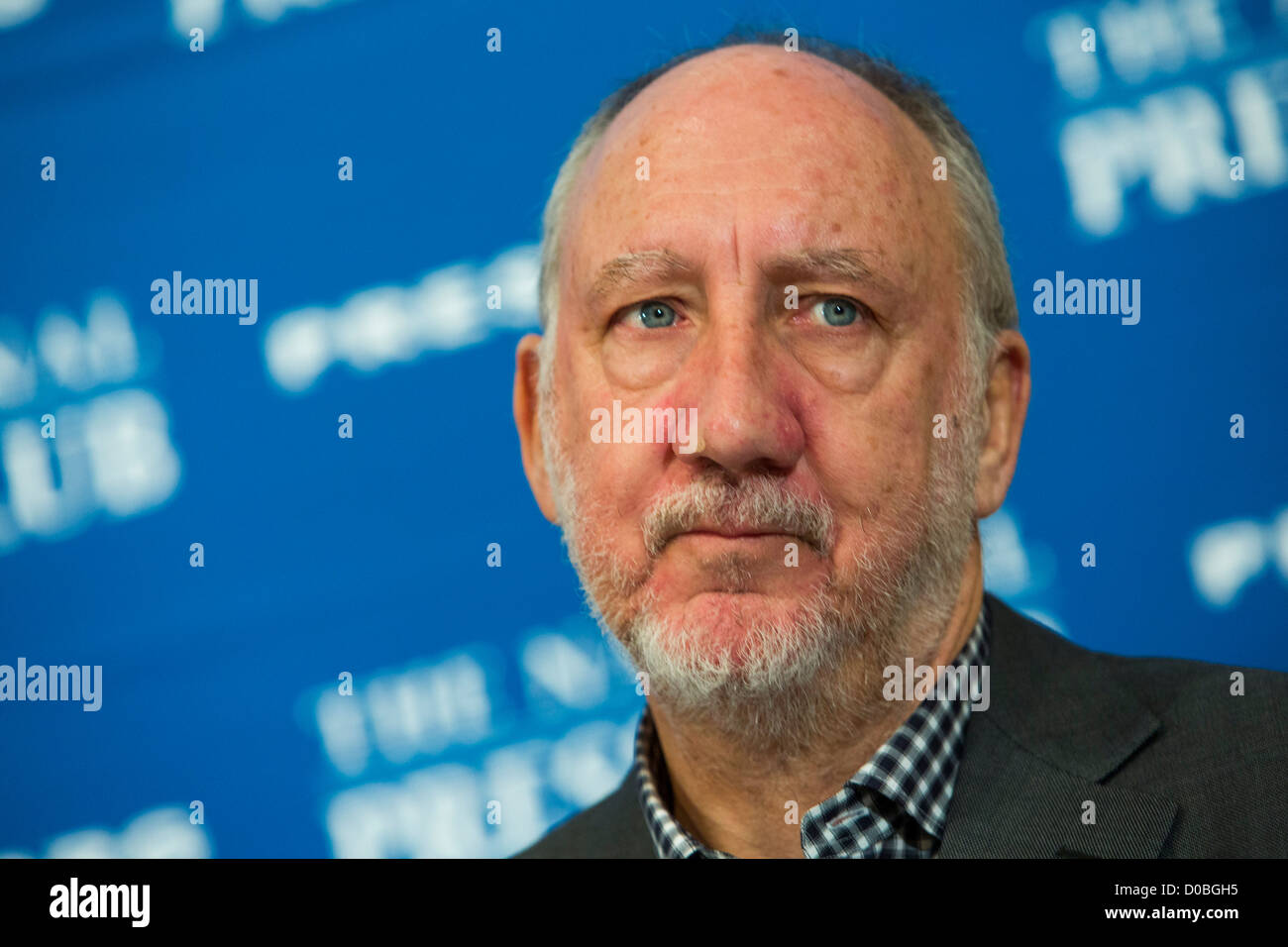 Pete Townshend, guitarist for The Who.  Stock Photo