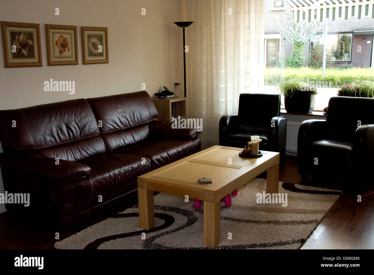 Living room with furniture Stock Photo Alamy