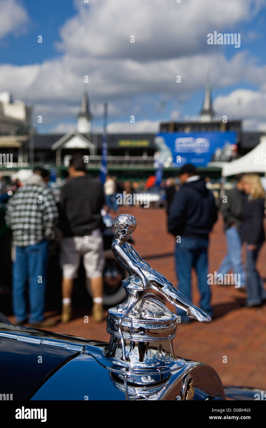 Packard Hood Ornament at the 2012 Concours d'Elegance at Churchill Downs in Louisville, Kentucky Stock Photo