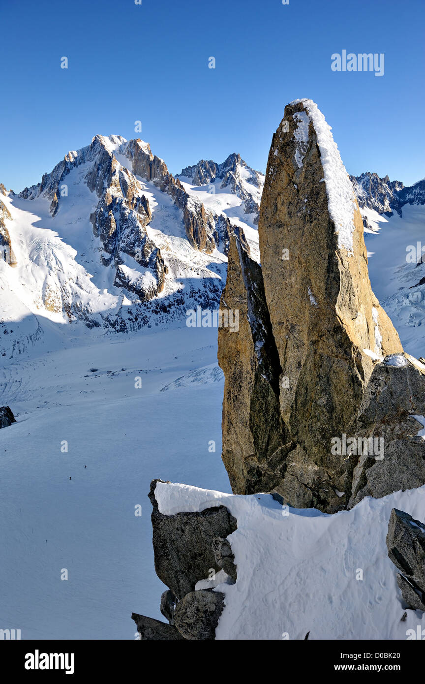 Argentieres glacier, France. Stock Photo