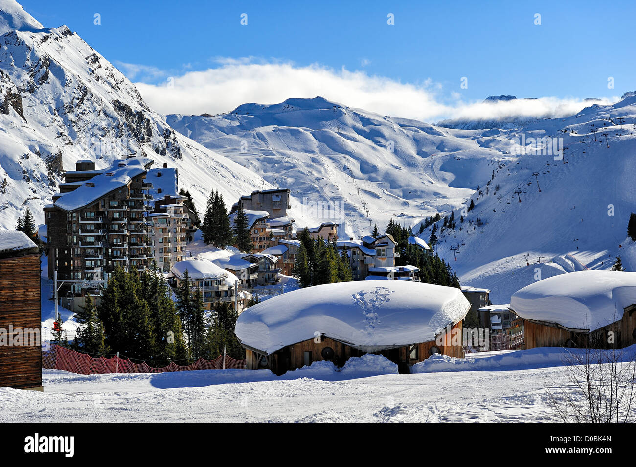 Avoriaz, french alps. Stock Photo