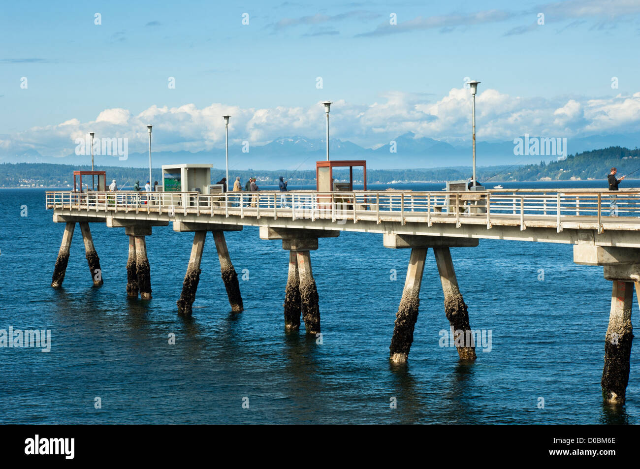 Fishing pier, Edmonds, Washington, USA Stock Photo Alamy