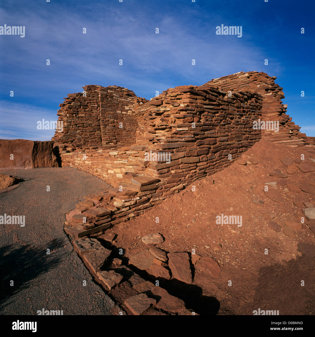 Wupatki Pueblo in Wupatki National Monument, near Flagstaff, Arizona, USA Ancestral Puebloan
