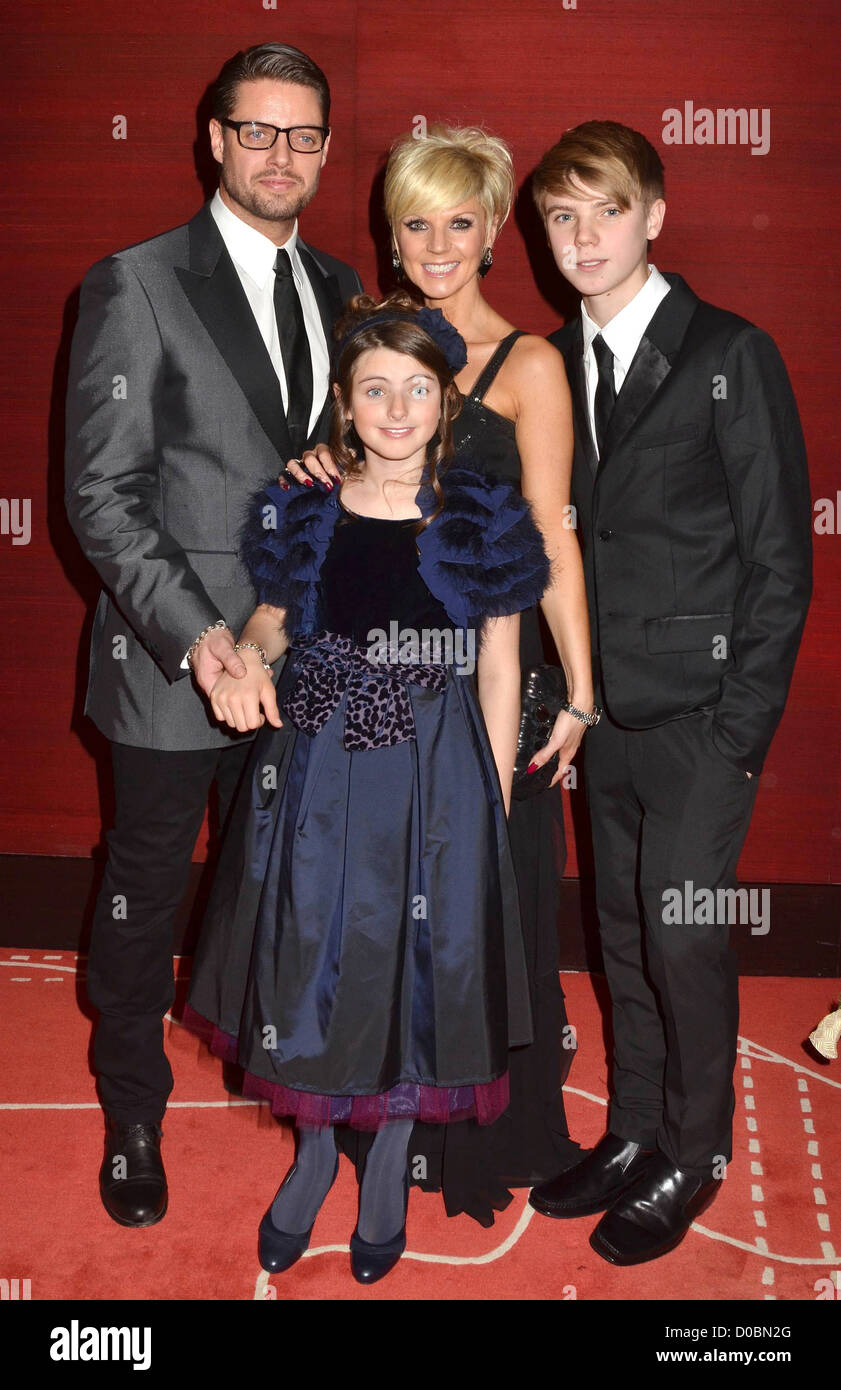 Keith Duffy and his wife Lisa with their children Jordan and Mia The Stock  Photo - Alamy