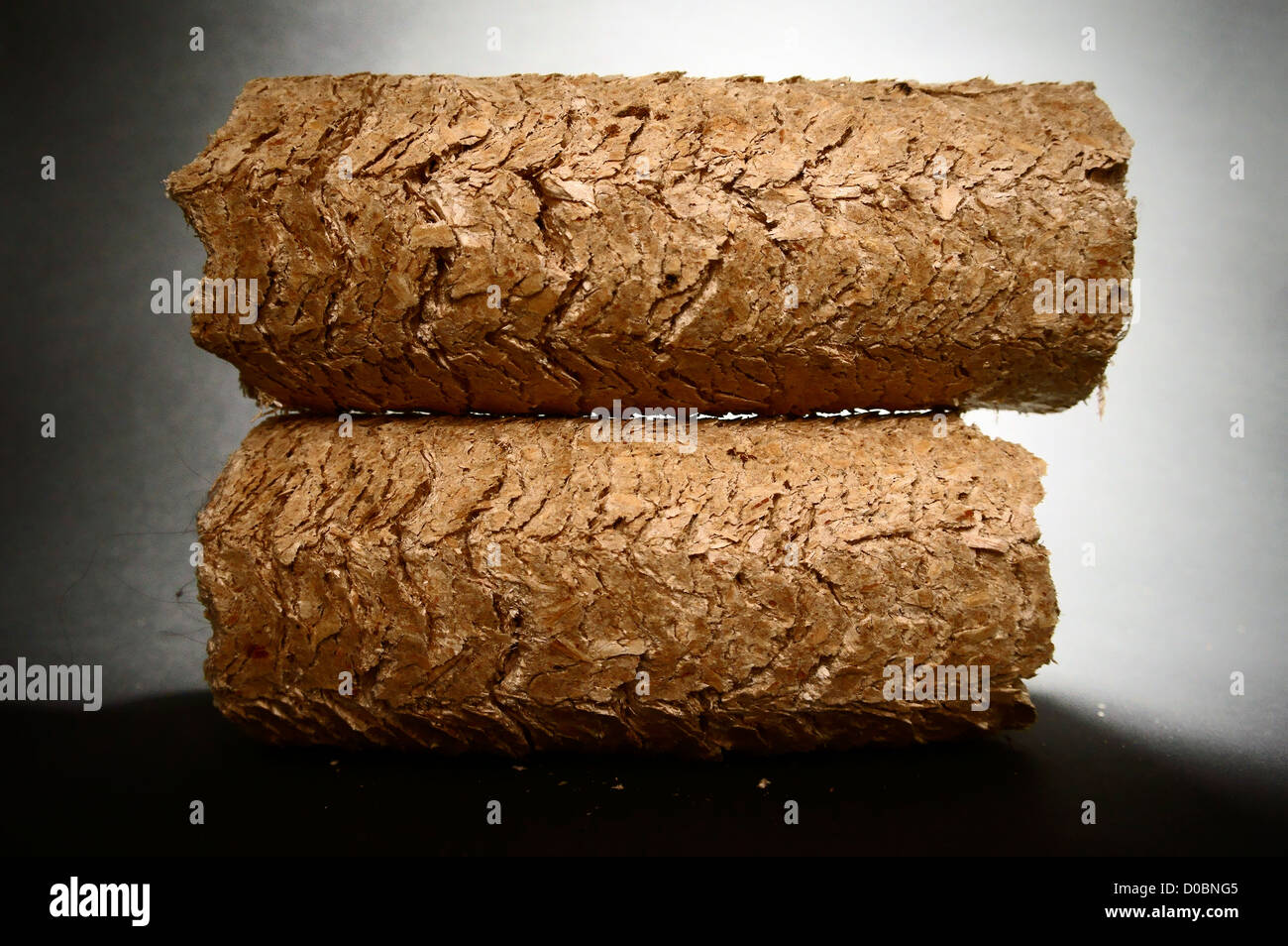 illustrative, compressed wood chips, charcoal briquettes made from