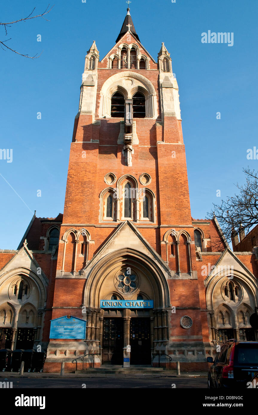 Union Chapel, Upper Street, Islington, London, N1, UK Stock Photo