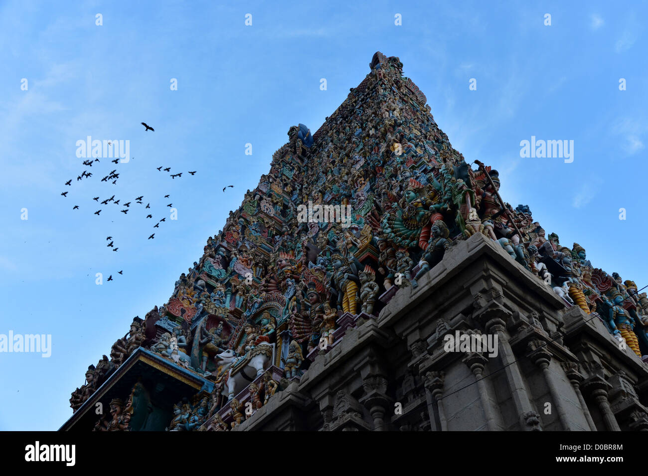 sree meenakshi amman temple madurai Stock Photo