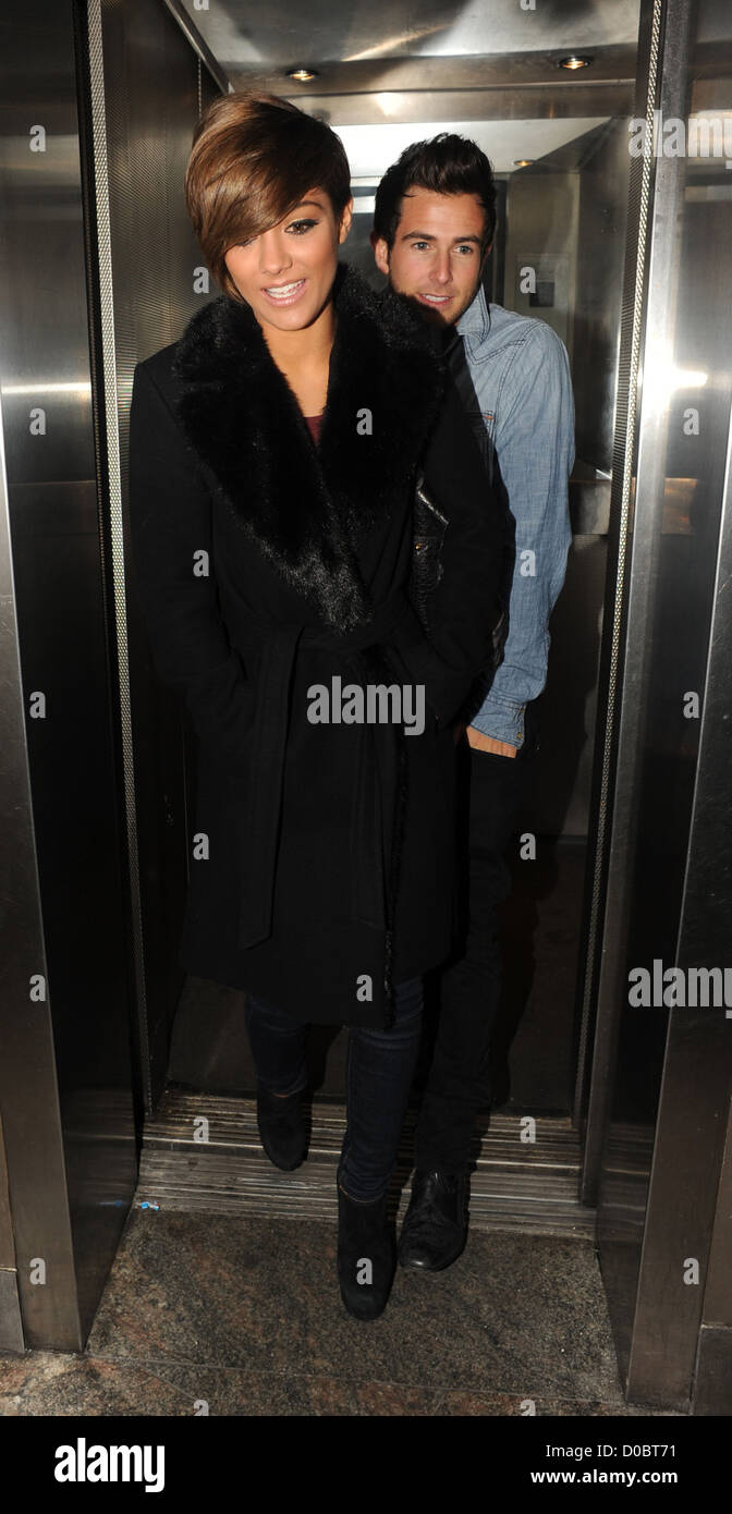 Frankie Sandford and Aaron Renfree leave Mayfair's Whisky Mist club ...
