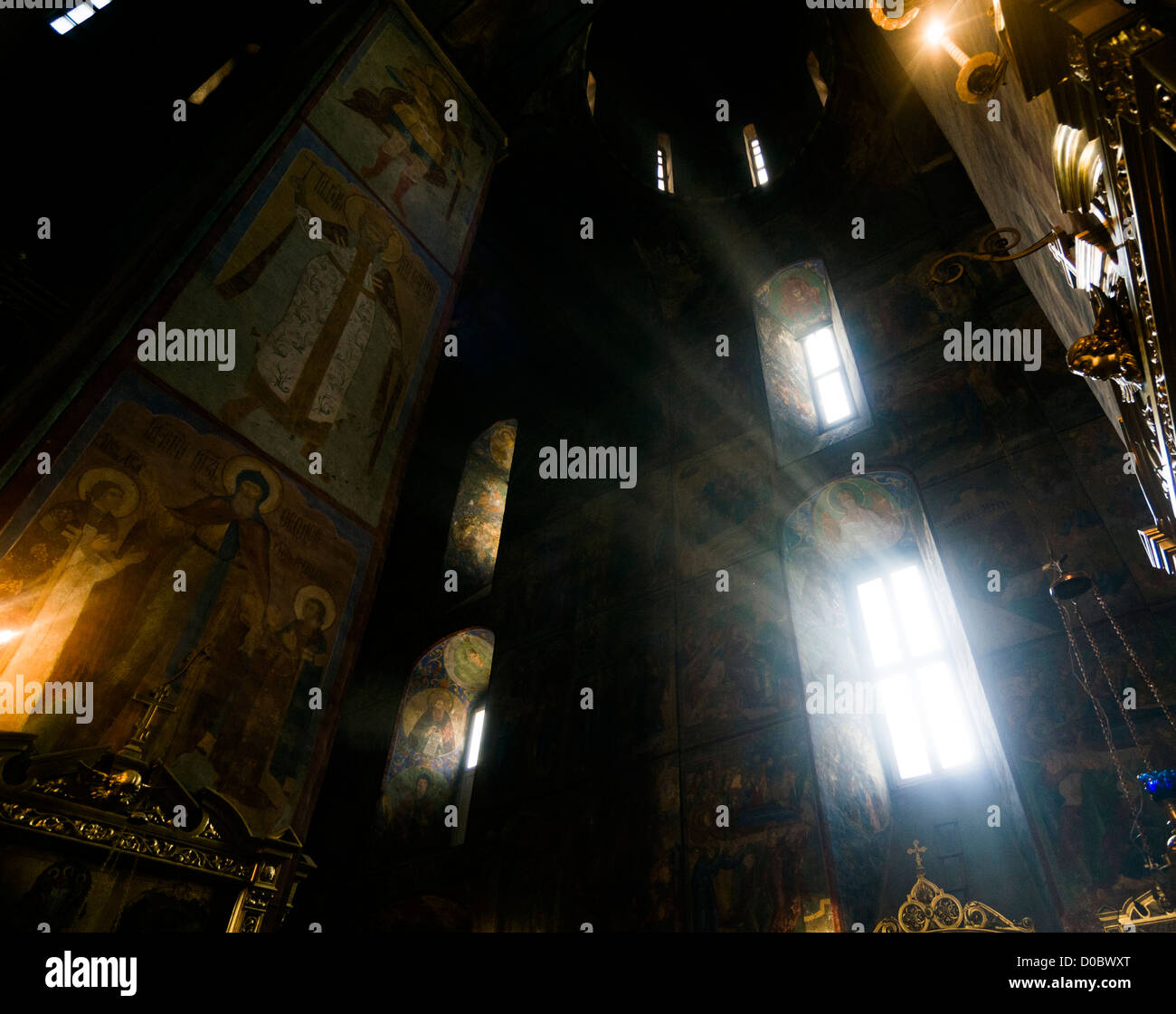 [Orthodox church] [god rays] religion god lavra Stock Photo