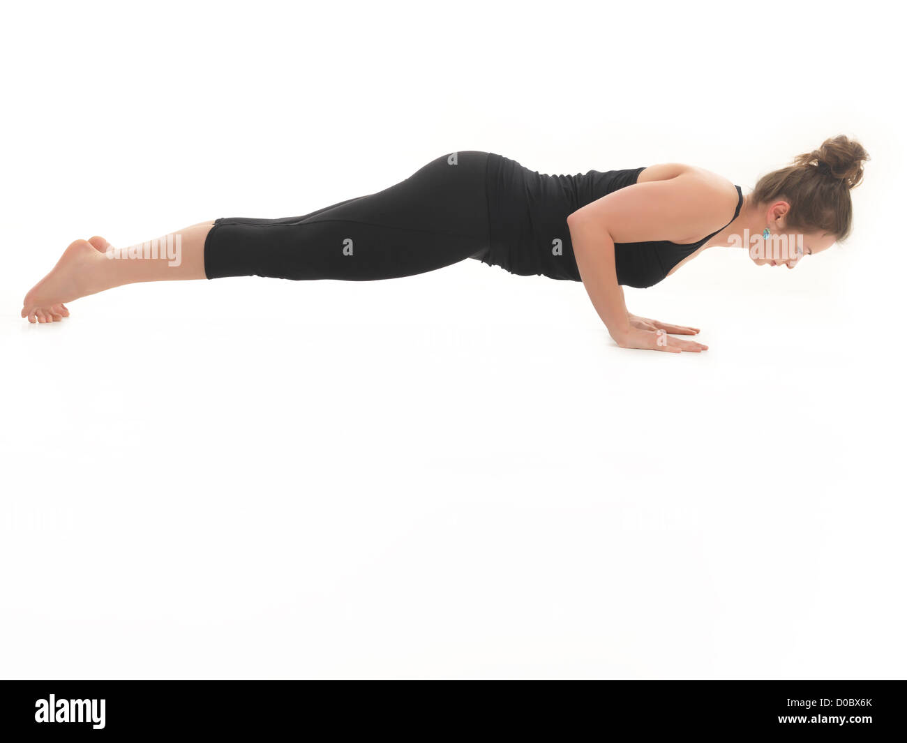 Advanced Yoga Practitioner Woman in Extreme Yoga Pose Stock Photo - Alamy