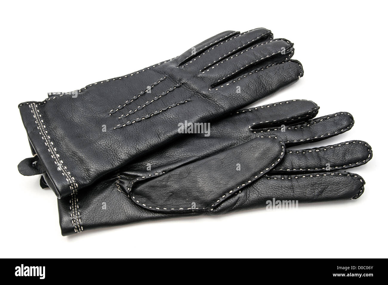 Black leather gloves hi-res stock photography and images - Alamy