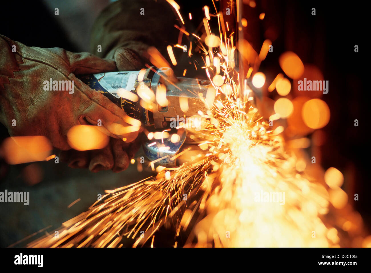 A Shower of Sparks Stock Photo Alamy