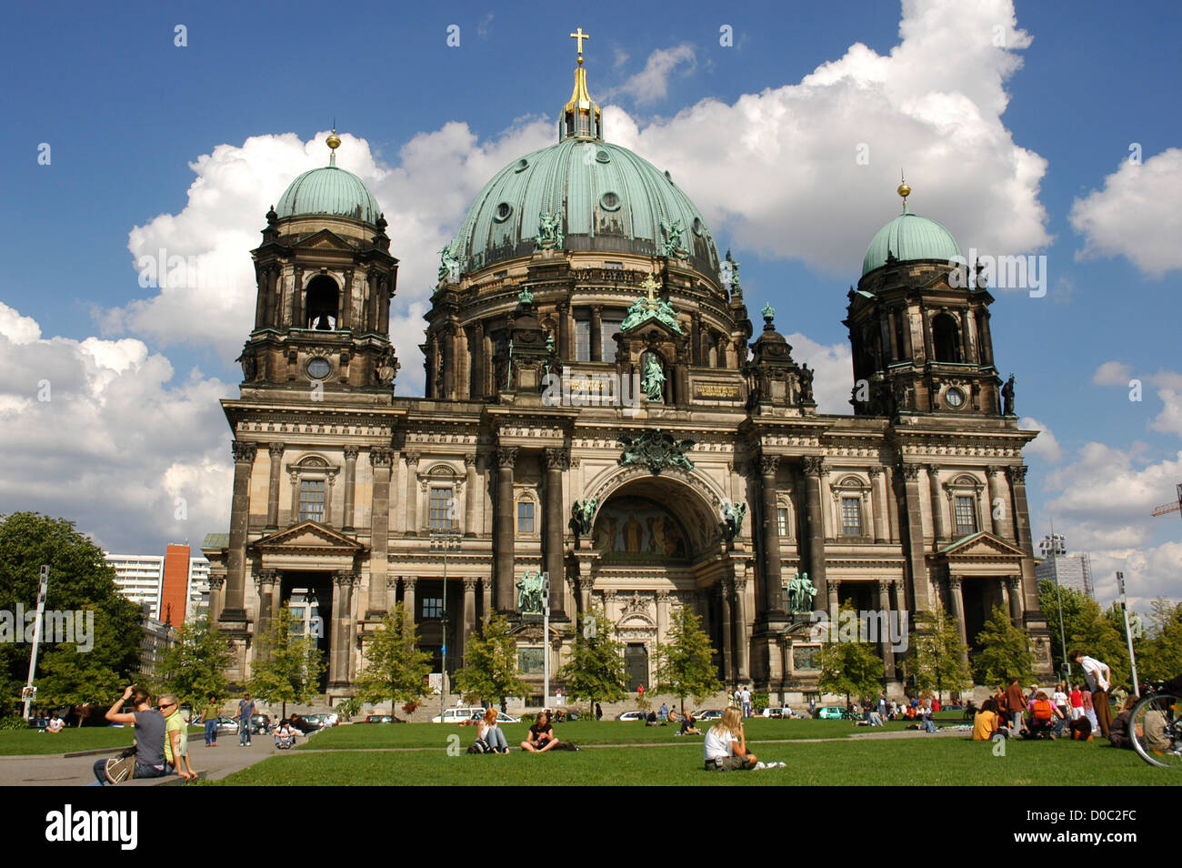 Germany. Berlin. Cathedral (Berliner Dom) also Supreme Parish and Collegiate Church. View from the west. Stock Photo