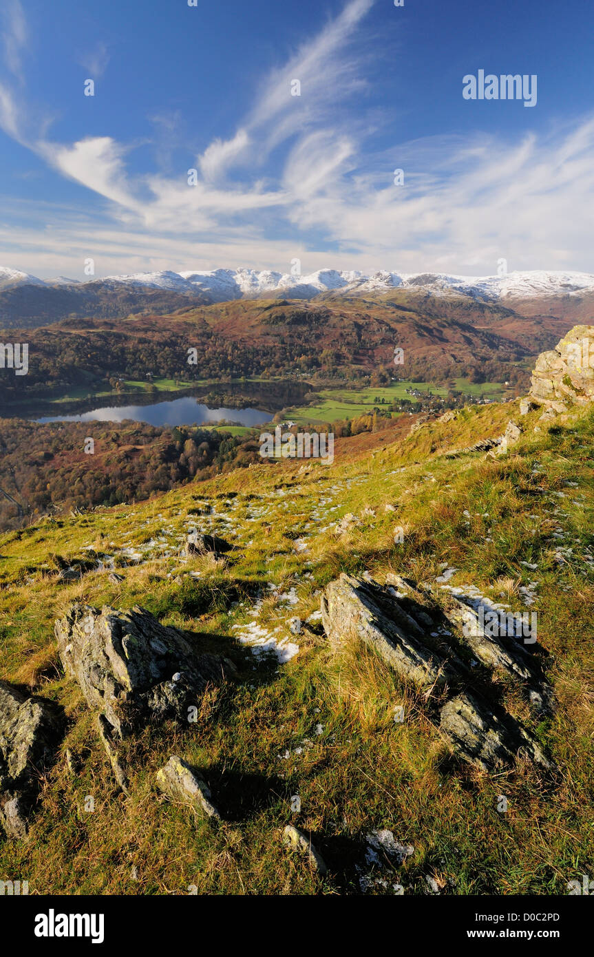 Distant snow capped mountains hi-res stock photography and images - Alamy