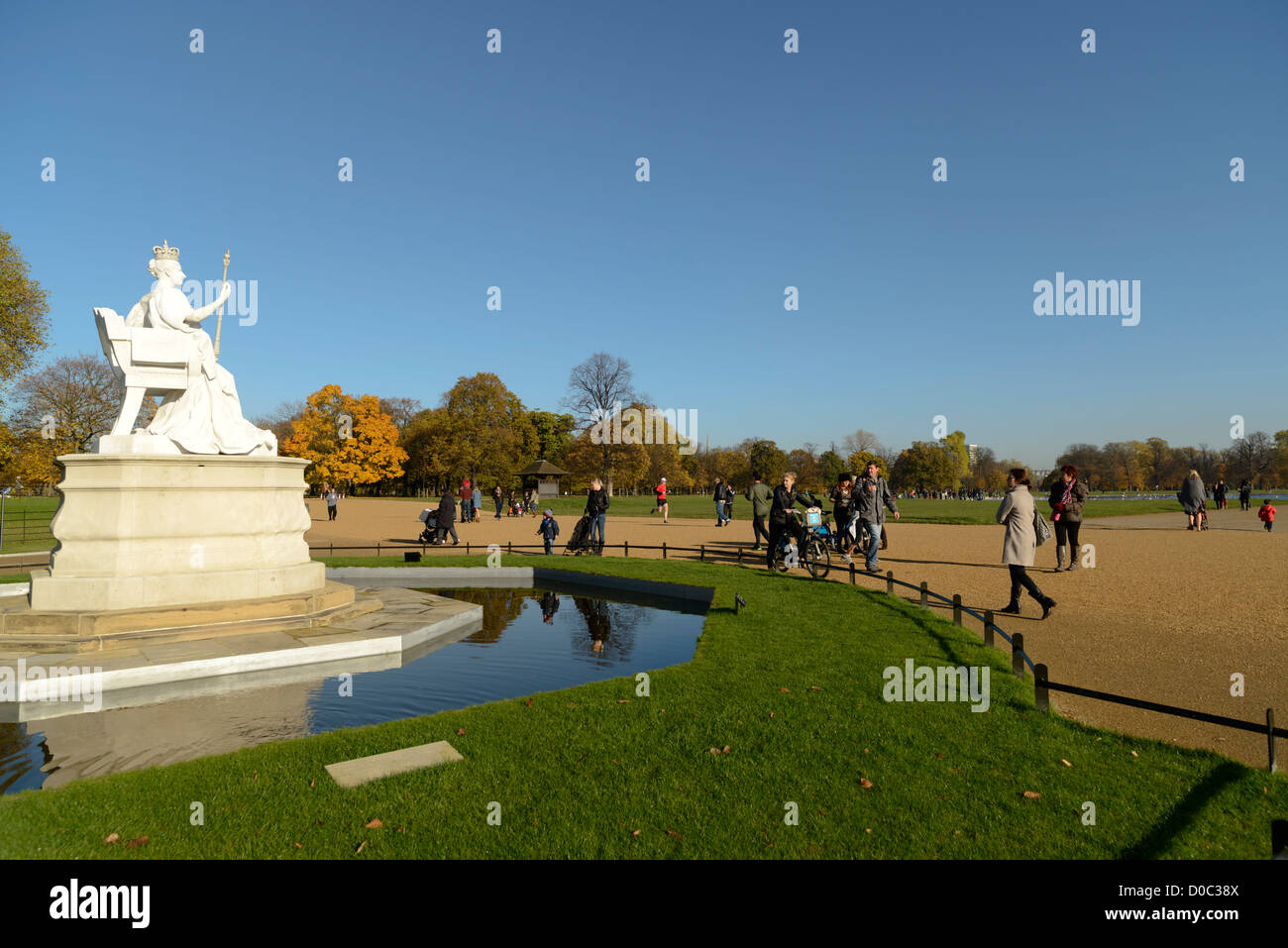 Statue of Queen Victoria outside Kensington Palace, Hyde Park, London