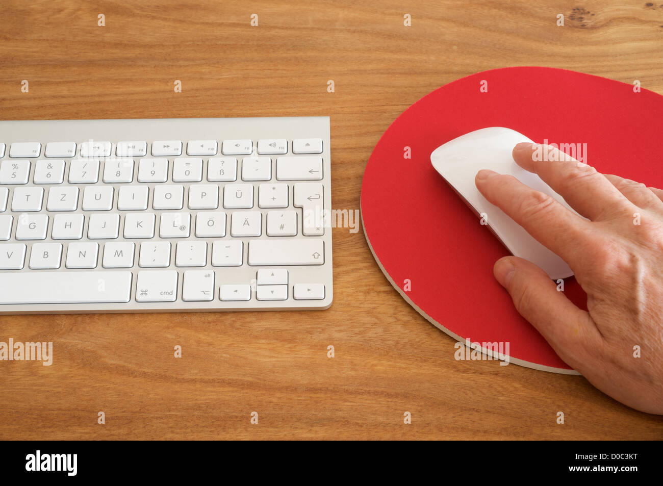 Apple wireless keyboard and mouse Stock Photo Alamy