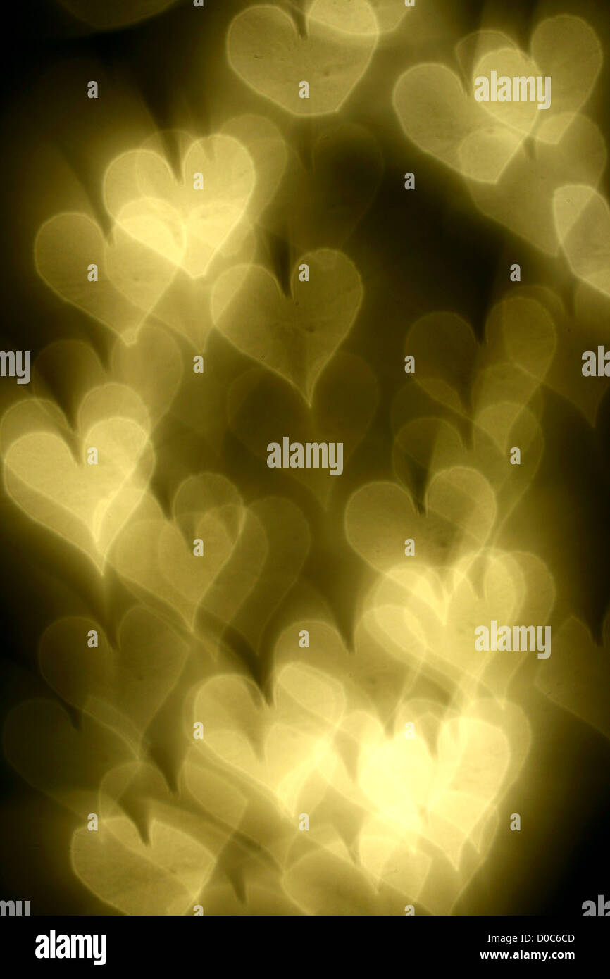 bokeh hearts background abstract macro Stock Photo - Alamy