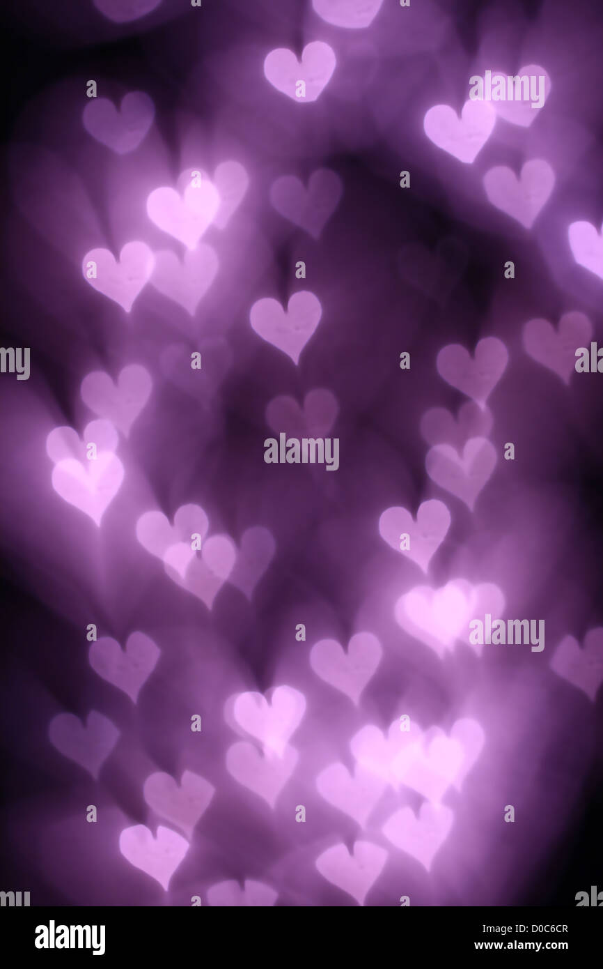 bokeh hearts background abstract macro Stock Photo - Alamy