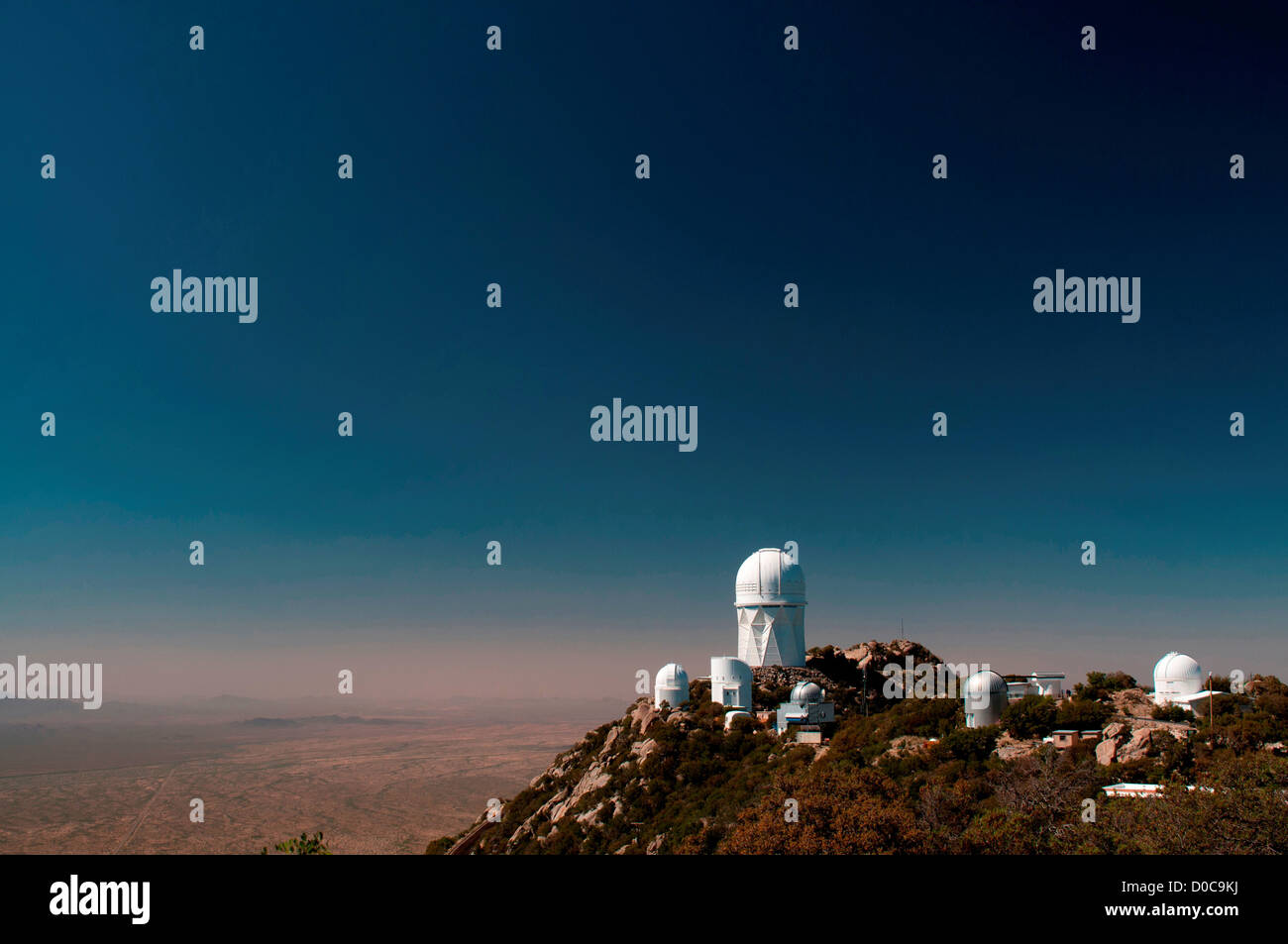 View of Kitt Peak National Observatory, Arizona, wih the largest 4
