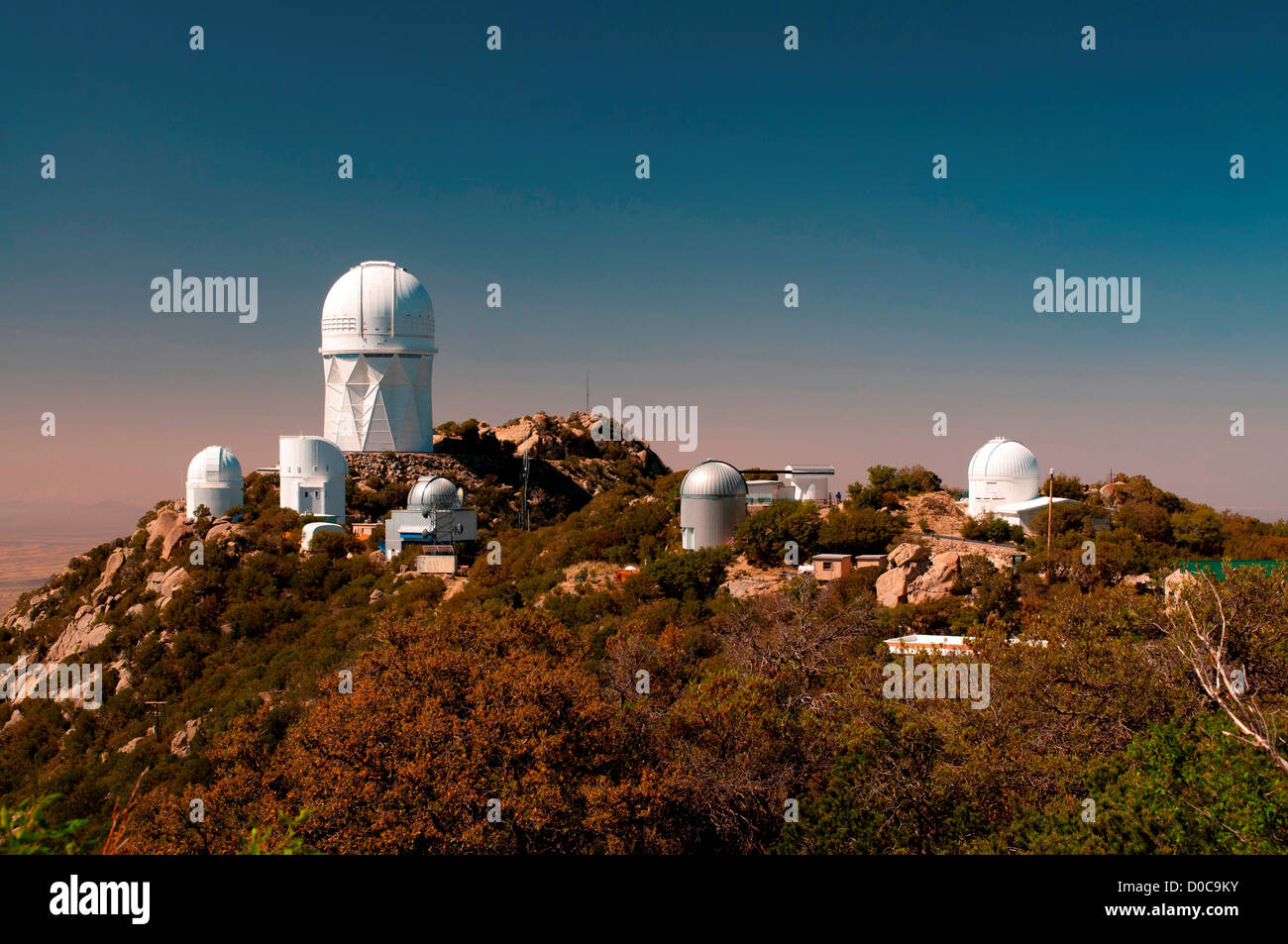 View of Kitt Peak National Observatory, Arizona, wih the largest 4