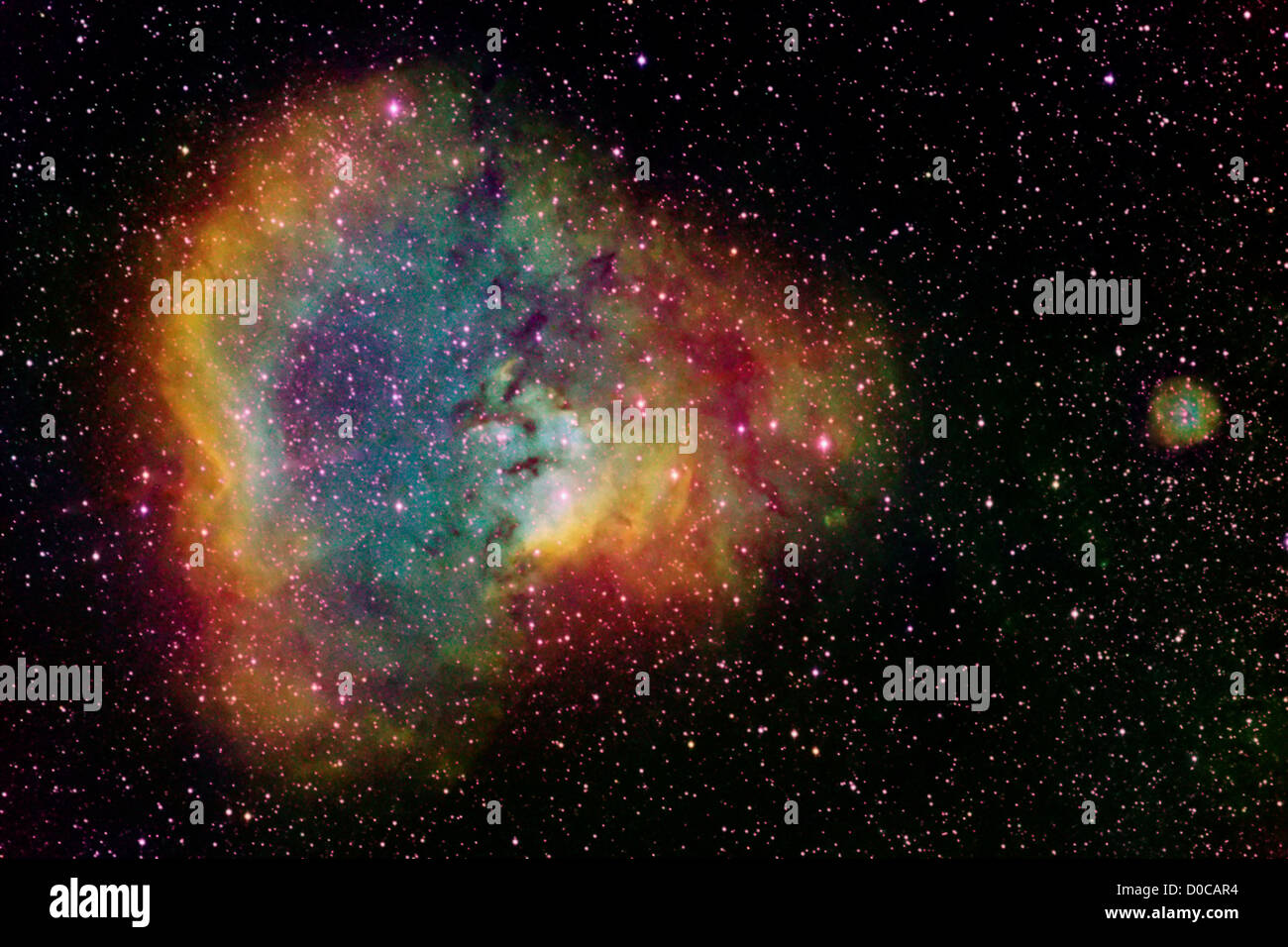 NGC 7822 and Cederblad 214 Stock Photo