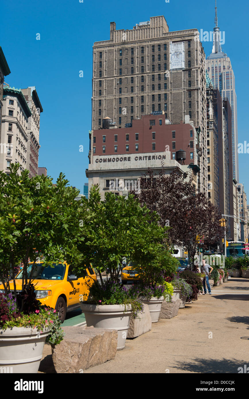 Worth Square and Empire State Building in Manhattan, New York Stock