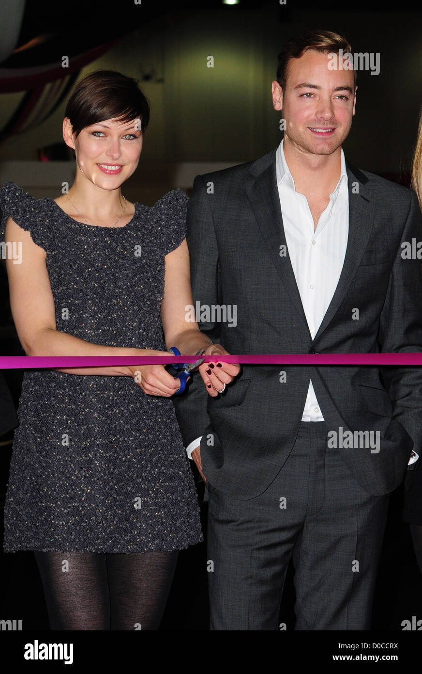 Emma Willis Charlie Speed open Britain s Next Top Model Live at the Excel Centre in London London England 22.10.10 Stock Photo Alamy